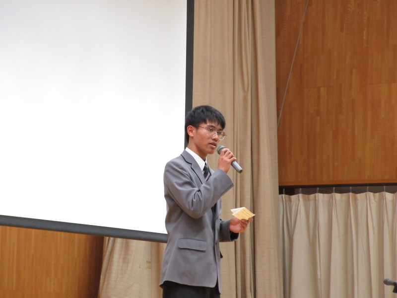 生徒会長挨拶